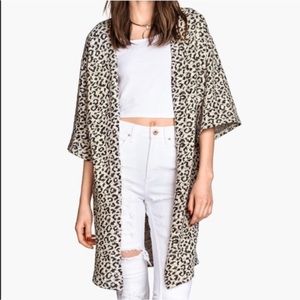 H&M Melange Leopard Print Cardigan